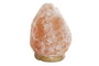 DKD Home Decor Lámpara de sal del Himalaya rosa con bombilla E14 incluida, 2 unidades, 12x18x12 cm - Lámpara sobremesa, ambiente árabe, acabado natural