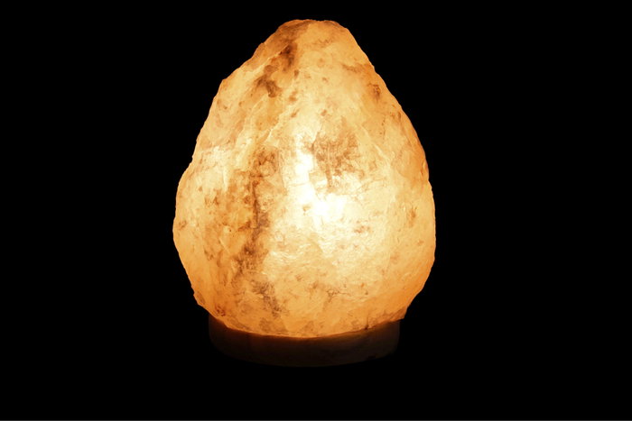 DKD Home Decor Lámpara de sal del Himalaya rosa con bombilla E14 incluida, 2 unidades, 12x18x12 cm - Lámpara sobremesa, ambiente árabe, acabado natural