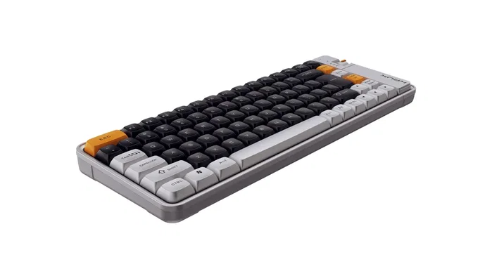 Krux Zyro 75% Teclado Gaming de Membrana Inalámbrico Gris-Negro
