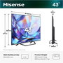 Hisense 43A7DS Hi-QLED Smart TV 43-inch 4K