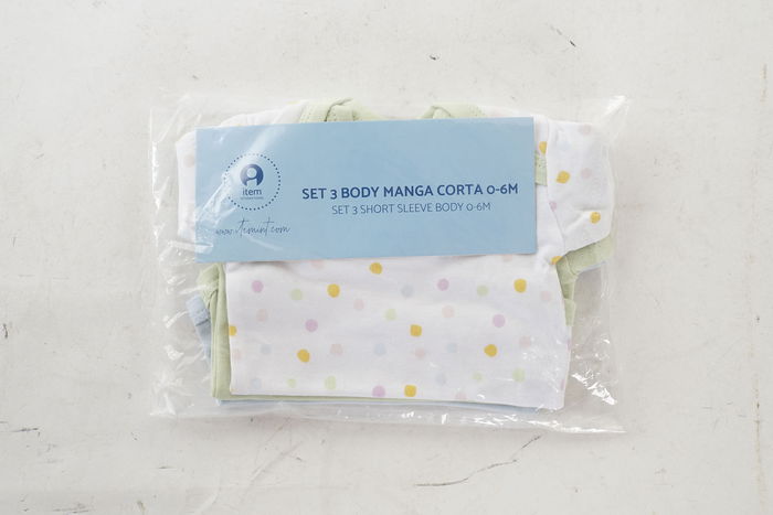 DKD Home Decor Set de 3 Bodies Bebé Amarillo Verde 1 x 34 x 24 cm