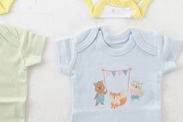 DKD Home Decor Set de 3 Bodies Bebé Amarillo Verde 1 x 34 x 24 cm