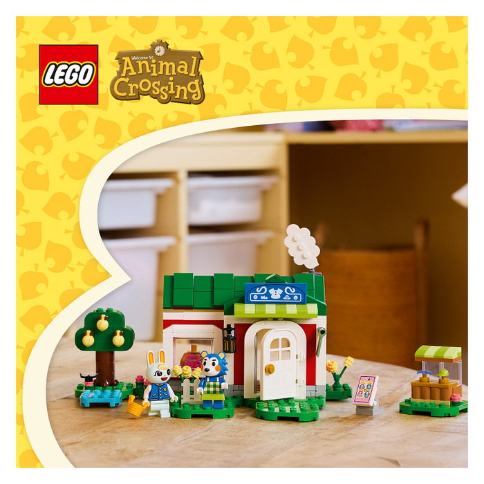 LEGO Animal Crossing 77056 La Tienda de Ropa de las Hermanas Manitas - Juego de Construcción de 322 Piezas para Niños y Niñas de 6 a 99 Años