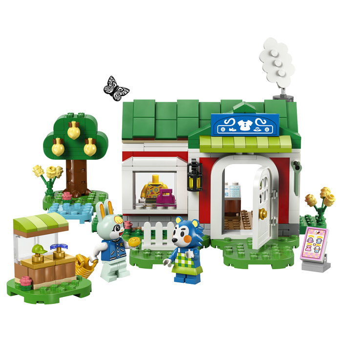 LEGO Animal Crossing 77056 La Tienda de Ropa de las Hermanas Manitas - Juego de Construcción de 322 Piezas para Niños y Niñas de 6 a 99 Años