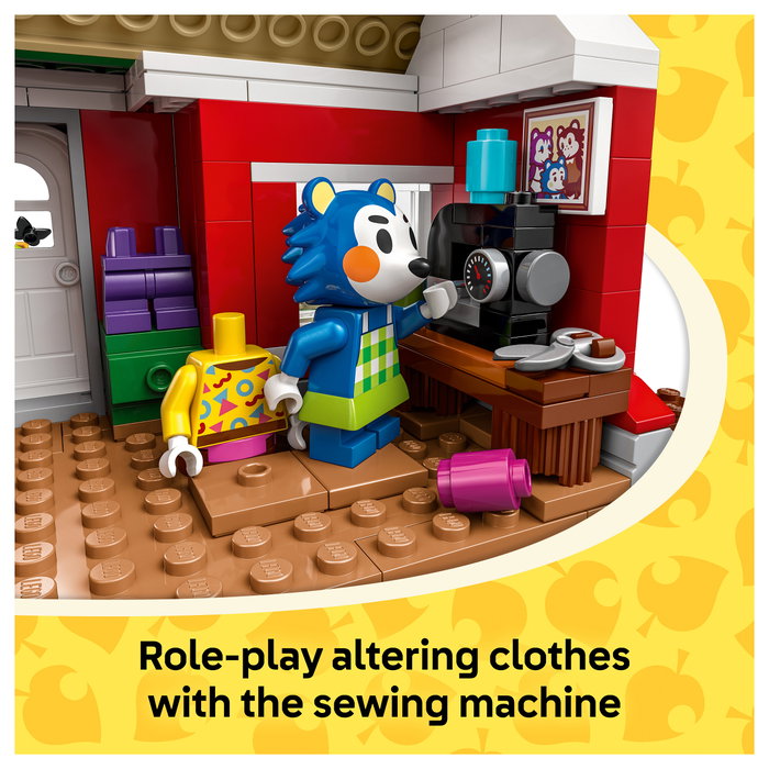 LEGO Animal Crossing 77056 La Tienda de Ropa de las Hermanas Manitas - Juego de Construcción de 322 Piezas para Niños y Niñas de 6 a 99 Años
