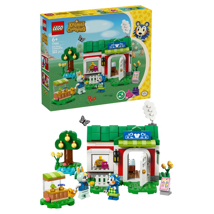 LEGO Animal Crossing 77056 La Tienda de Ropa de las Hermanas Manitas - Juego de Construcción de 322 Piezas para Niños y Niñas de 6 a 99 Años