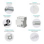 Siemens Interruptor diferencial 5SV3344-6 Tipo A 40A 3+N-pol 30mA 400V 4TE