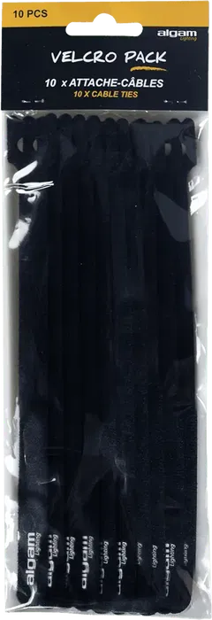 Algamlight Paquete 10 Bridas de Velcro para Cables 195 x 12 mm Algamlight Paquete 10 Bridas de Velcro para Cables 195 x 12 mm
