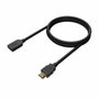 Aisens Cable Alargador HDMI V2.0 Premium Macho-Hembra 3m Negro