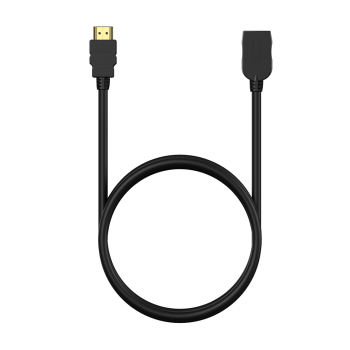 AISENS Cable HDMI V2.0 Prolongador Premium, Macho-Hembra, Negro, 3 Metros, 4K@60Hz, 18Gbps