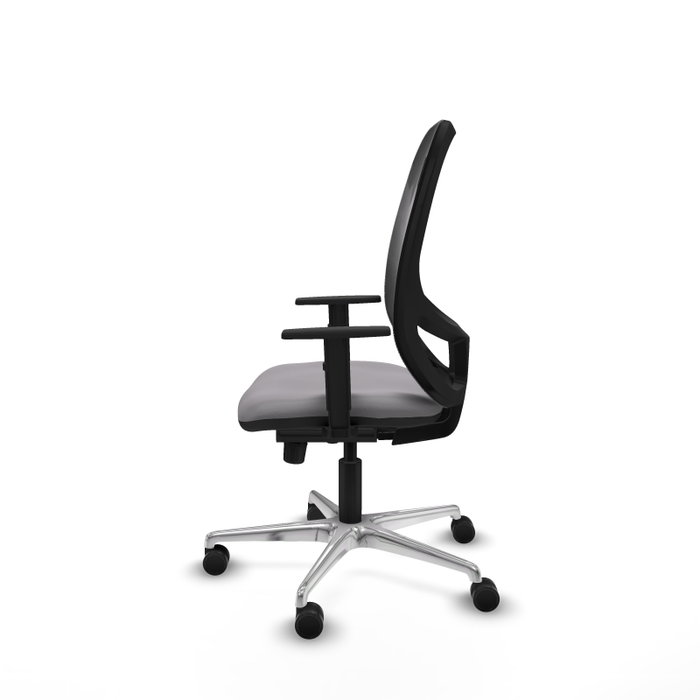 PIQUERAS Y CRESPO Silla de oficina Cilanco con mecanismo Sincro, Gris y Negro