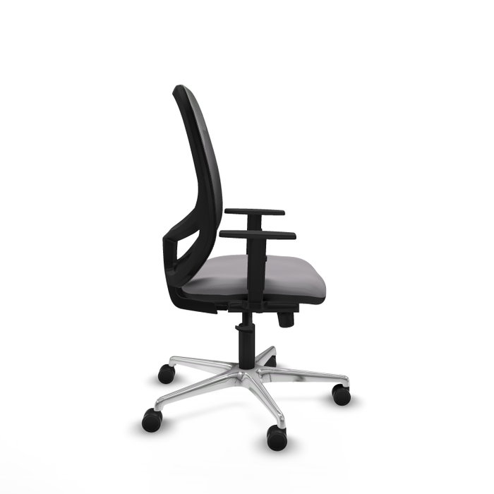 PIQUERAS Y CRESPO Silla de oficina Cilanco con mecanismo Sincro, Gris y Negro