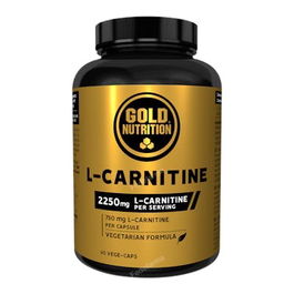 GOLD NUTRITION L-Carnitina 750Mg 60 Cápsulas Suplemento Deportivo para Quema de Grasa