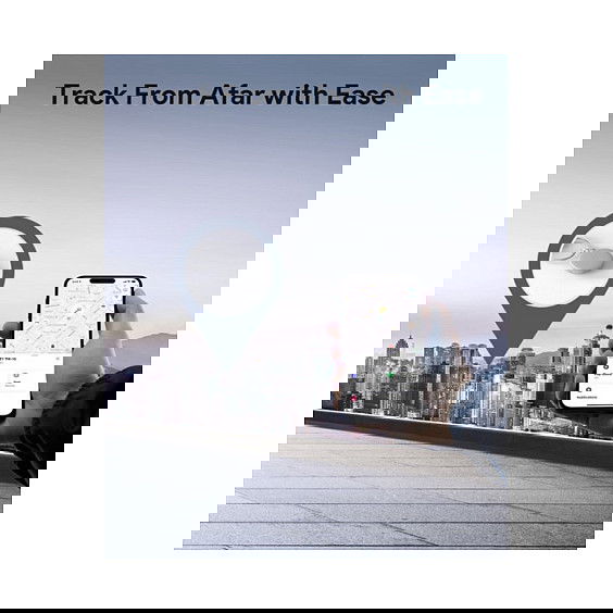 AUKEY Track Mate 1 BT Tracker with Find My Dark Gray - Rastreador Bluetooth de Color Gris Oscuro