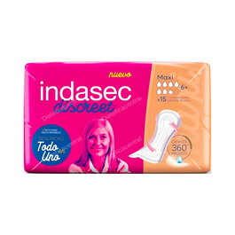 Indasec Discreet Maxi B15 Compresa (Promo 6U)