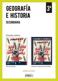 EDELVIVES, Proyecto: Fanfest. Geografía e Historia 3 Secundaria [Navarra]. Libro del alumnado + Cuaderno