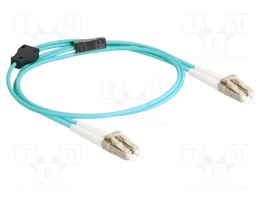 DeLOCK Cable de fibra óptica LC Duplex a LC Duplex Multimodo OM3 con armadura metálica 1 m