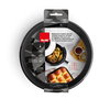 Ibili Molde redondo de silicona platino Ø21 cm para freidora de aire, flexible, antiadherente, apto horno, microondas, lavavajillas y congelador, libre de BPA