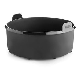 Ibili Molde redondo de silicona platino Ø21 cm para freidora de aire, flexible, antiadherente, apto horno, microondas, lavavajillas y congelador, libre de BPA