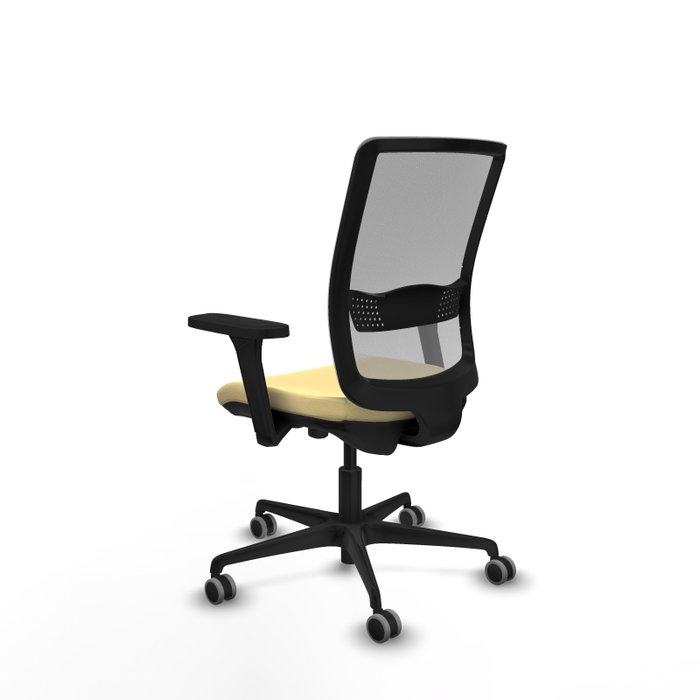 PIQUERAS Y CRESPO Silla de oficina Haches con mecanismo Sincro/Traslack, Crema y Gris PIQUERAS Y CRESPO Silla de oficina Haches con mecanismo Sincro/Traslack, Crema y Gris