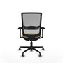 PIQUERAS Y CRESPO Silla de oficina Haches con mecanismo Sincro/Traslack, Crema y Gris