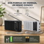 SAMI Radio Sami 2 bandas mediana plata batería+pilas AA