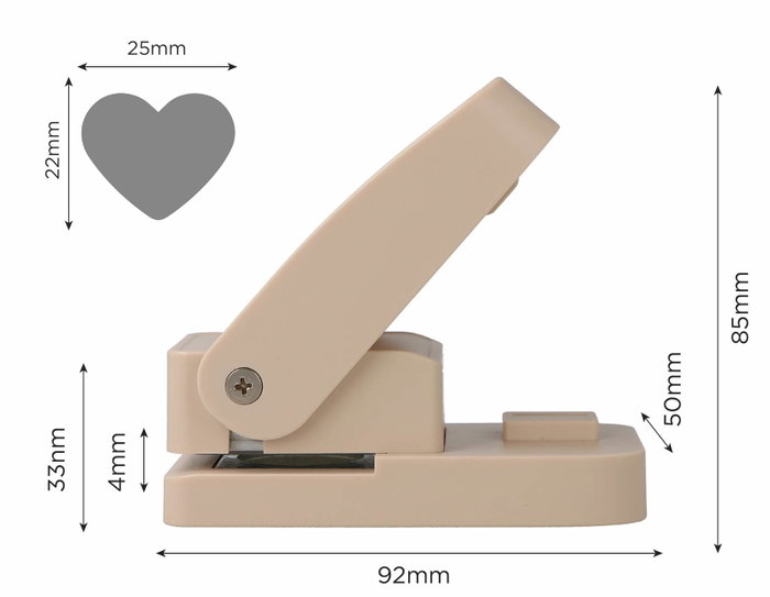 Innspiro Troqueladora Eva Foam Super Punch Corazón 25mm