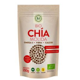 SOLNATURAL Semillas de Chía molidas BIO 200g
