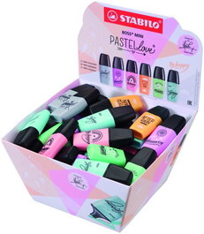 Marcador Fluor Stabilo Boss Mini 07 Pastel Bombonera De 50