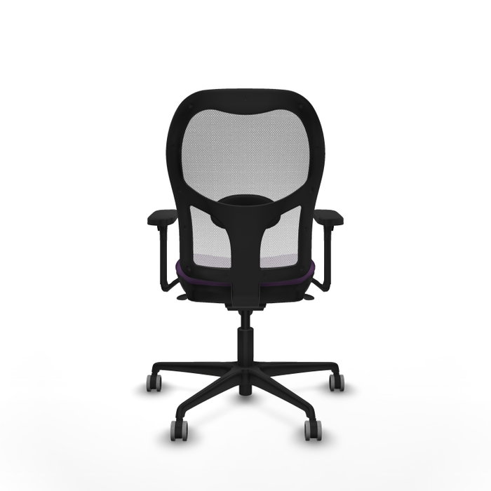 PIQUERAS Y CRESPO Silla de oficina Jorquera, Tela Morada y Malla Blanca PIQUERAS Y CRESPO Silla de oficina Jorquera, Tela Morada y Malla Blanca