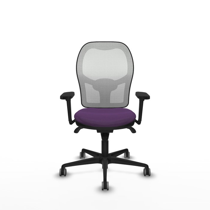 PIQUERAS Y CRESPO Silla de oficina Jorquera, Tela Morada y Malla Blanca PIQUERAS Y CRESPO Silla de oficina Jorquera, Tela Morada y Malla Blanca