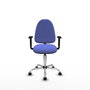 PIQUERAS Y CRESPO Silla de oficina Aýna Azul claro con Brazos 1D