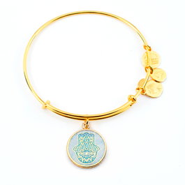Alex And Ani Pulsera Mano Fatima AC BRI Dorada de 20cm