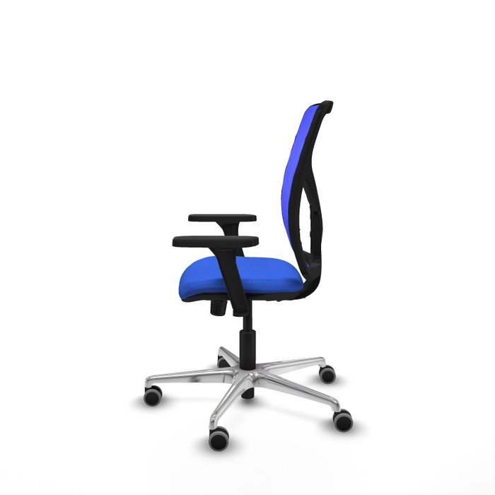 PIQUERAS Y CRESPO Silla de oficina Motilla Azul con Mecanismo Sincro y Brazos 3D