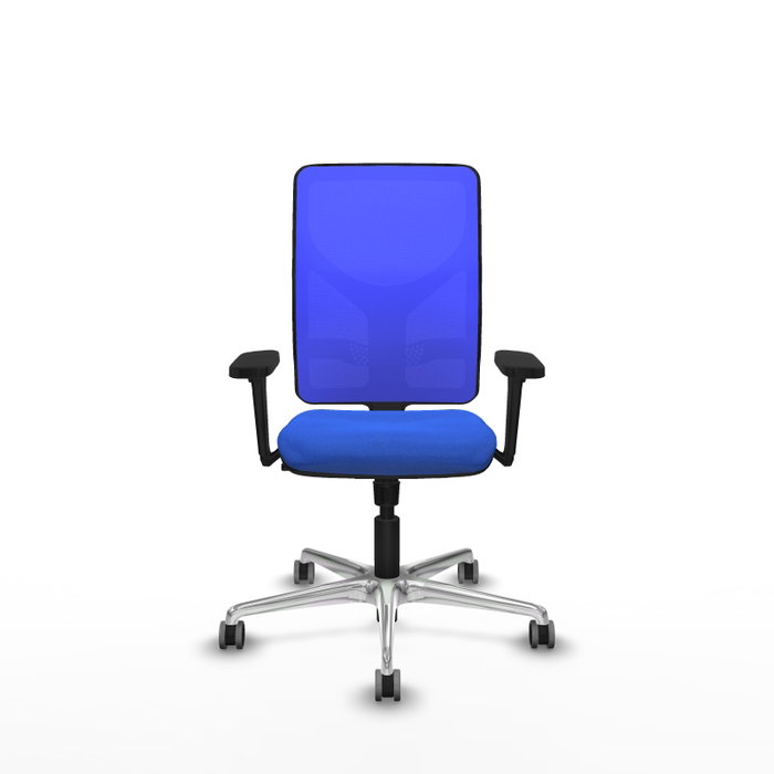 PIQUERAS Y CRESPO Silla de oficina Motilla Azul con Mecanismo Sincro y Brazos 3D
