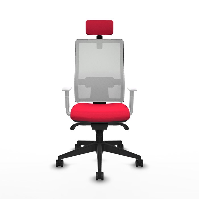 PIQUERAS Y CRESPO Silla de oficina Horna con mecanismo Sincro, Rojo y Blanco PIQUERAS Y CRESPO Silla de oficina Horna con mecanismo Sincro, Rojo y Blanco