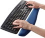 Fellowes Reposamuñecas para Teclado Foam Fusion Plush Touch Azul