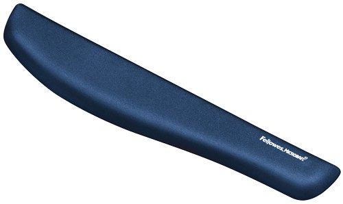Fellowes Reposamuñecas para Teclado Foam Fusion Plush Touch Azul