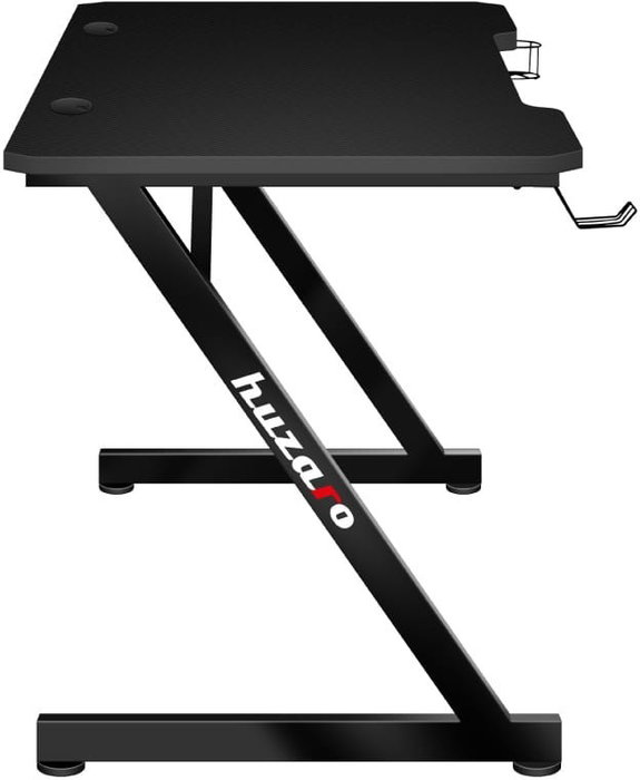 Escritorio Gaming Huzaro Hero 2.5 Negro Aluminio 120 x 60 cm