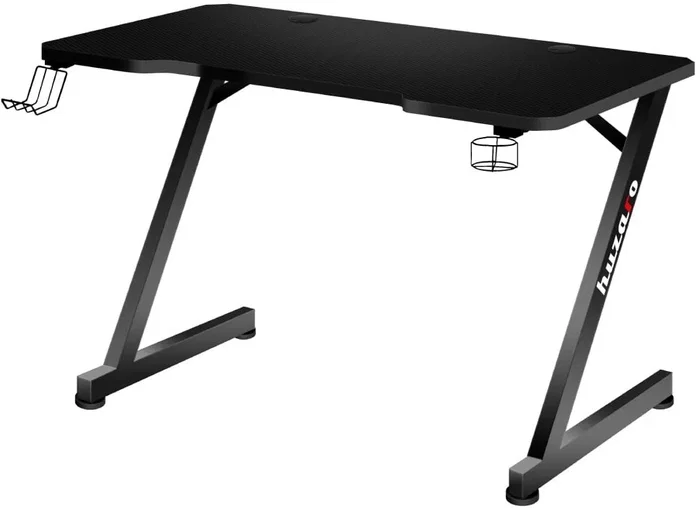 Escritorio Gaming Huzaro Hero 2.5 Negro Aluminio 120 x 60 cm
