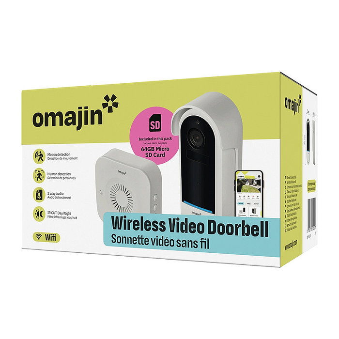 NetAtmo OVD-01-EU Videotimbre Inalámbrico Exterior con Cámara 5 MP, Visión Nocturna, WiFi, Funciona con Alexa y Google Asistente, Blanco, Batería Incluida