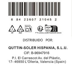 Quttin Sybarite Cuchillo Verduras 12 cm - Hoja de 1.5 mm (24 Unidades)