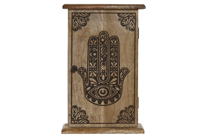 DKD Home Decor Hamsa 24 Guardallaves Natural 7.5 x 28 x 18 cm