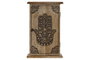 DKD Home Decor Hamsa 24 Guardallaves Natural 7.5 x 28 x 18 cm