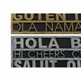 DKD Home Decor Felpudo de Goma HOLA Surtido de 2 Unidades 75x45x0,5 cm