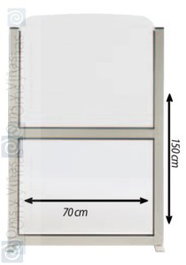 Industrias San Isidro Biombo de Terraza Mario 70x150 cm Blanco