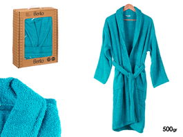 Berilo Albornoz Azul 500Gr Talla M L 10.5x37x28cm 100% Algodon (Set de 6)