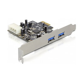 DeLOCK Tarjeta de Expansión PCIe con 2 Puertos USB 3.0 - Formato Low Profile - Referencia Delock