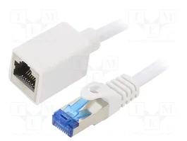 LOGILINK Prolongador Ethernet Cat 6a S/FTP 1m Blanco