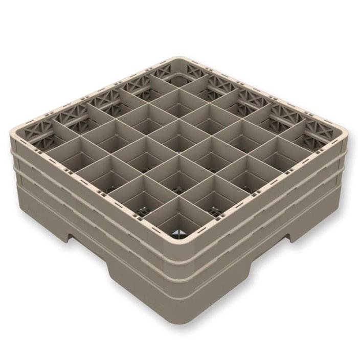 Vollrath Pujadas Cesta Base + 4 Alturas con 25 Compartimentos, 240 mm de Alto, para Almacenaje y Transporte, Polipropileno